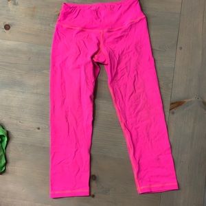Hot Pink 3/4 Length Workout Pants